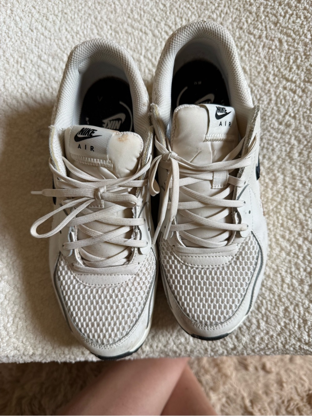 Nike Neutral Beige/White Air Sneakers